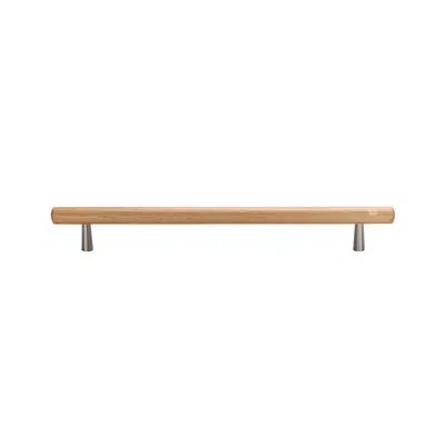 Manzoni Tubular Designer Wood Cabinet Pull In Oak