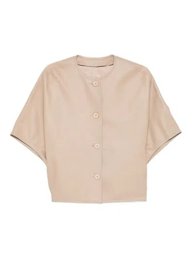 Manzoni24 Nappa Cape In Neutral