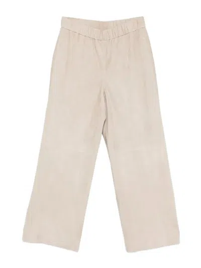 Manzoni24 Suede Pants In Multi