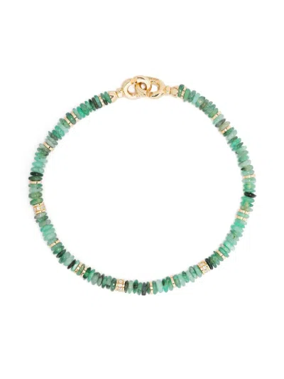 MAOR 18K YELLOW GOLD BEADED BRACELET