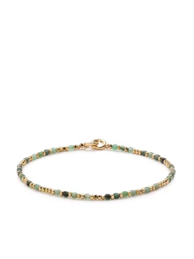 MAOR 18K YELLOW GOLD PERCEP EMERALD BRACELET