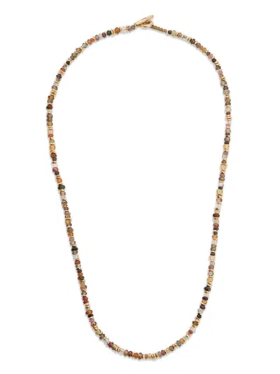 MAOR 18KT YELLOW GOLD PILLA SAPPHIRE NECKLACE