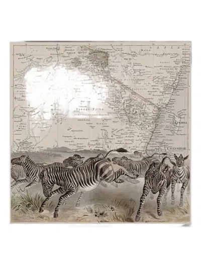 Maouli Elewisa Animal Scarf In Gold