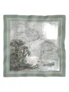 Maouli Luisa Map-print Scarf In Green