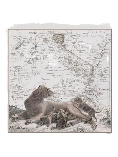 Maouli Neema Animal Scarf In Neutral
