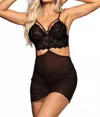 Mapalé 2-in-1 Babydoll Set In Black