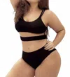 Mapalé Cici Two Piece Swimsuit Plus In Black In Black