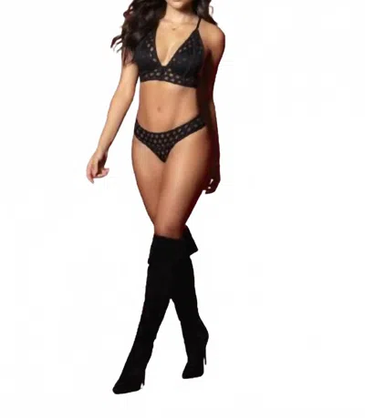 Mapalé Daring 2 Piece Bra Set In Black