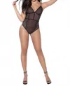 Mapalé Diamond Bodysuit In Black In Black