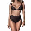 Mapalé Diana Two Piece Bra Set In Black