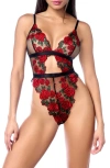 Mapalé Mapale Embroidered Teddy In Red