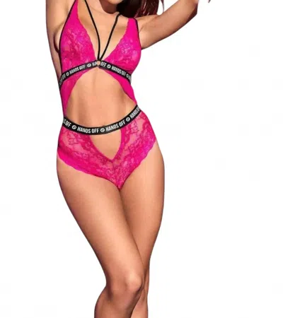 Mapalé Injection Sexy Bodysuit In Hot Pink