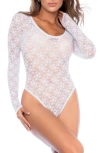 Mapalé Mapale Long Sleeve Lace Bodysuit