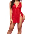 Mapalé Mini Hearted Babydoll In Red In Red