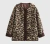 Mapcie Leopard Fleece Jacket In Multi In Multi