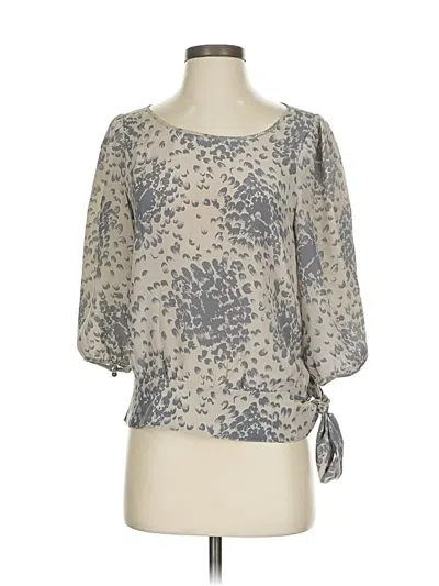 Pre-owned Maple 3/4 Sleeve Blouse In Gray