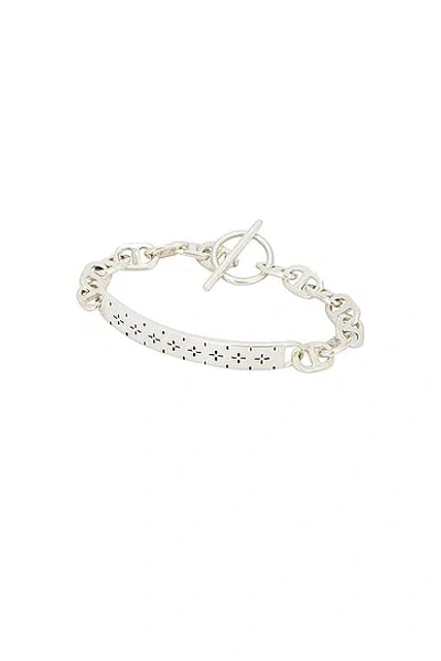 Maple Bandana Id Bracelet In Silver 925