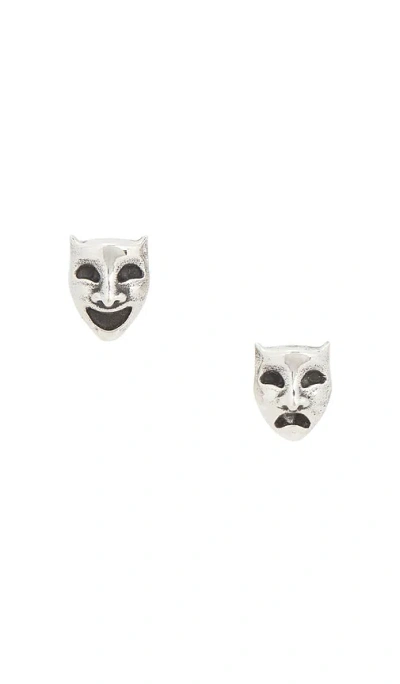 Maple Laugh Now Cry Later Earrings In Silver