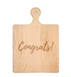 Maple Leaf At Home Congrats! Wood Cheeseboard In Maple In Brown
