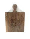 Maple Leaf At Home Happy Easter Wood Cheeseboard In Walnut In Brown