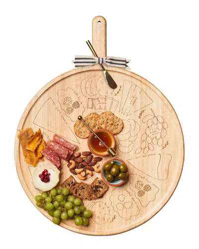 Maple Leaf At Home Meg Quinn Cheese Map Board & Spreader In Pink