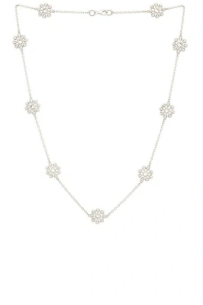 Maple Orbit Chain Necklace In Silver 925