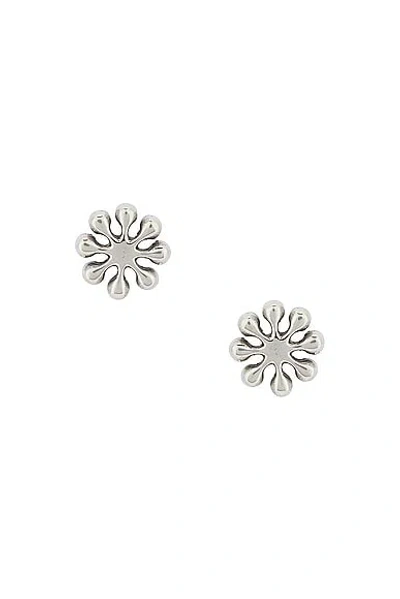 Maple Orbit Earrings In Silver 925