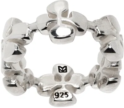 Maple Silver Cross Ring In Silver 925