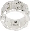 Maple Silver Cuban Link Ring In Silver 925