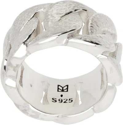 Maple Silver Cuban Link Ring In Silver 925