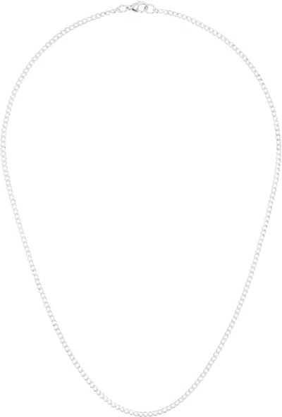 Maple Silver Curb Chain 4mm Necklace In Silver 925