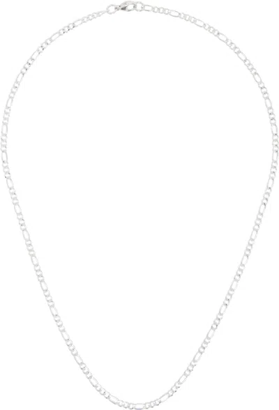 Maple Silver Figaro Necklace In Silver 925