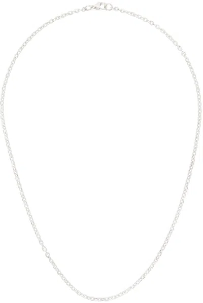 Maple Silver Flat Chain Necklace In Silver 925