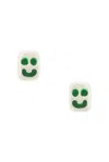Maple Smiley Earrings In Multi