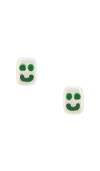 Maple Smiley Earrings In Multi