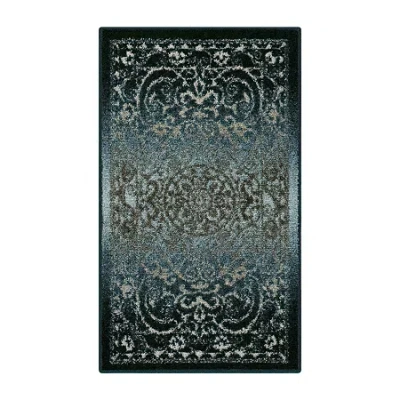 Maples Astrid Washable Indoor Rectangular Accent Rug In Blue
