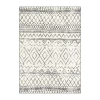 Maples Distressed Diamond Washable Rectangle Indoor Rugs In Gray