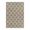 Maples Lattice Skid Resistant Indoor Rectangular Area Rug In Sand