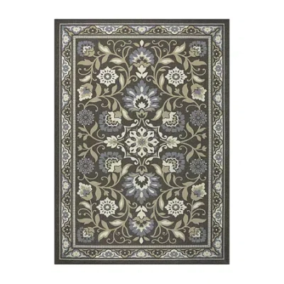Maples Luna Traditional Rectangular Indoor Rugs In Gray