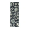 Maples Modern Floral Collection Washable Skid Resistant Indoor Rectangular Runner In Blue