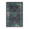 Maples Nora Bordered Indoor Rectangular Accent Rug In Purple