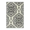 Maples Oversized Floral Rectangular Indoor Rugs In Gray