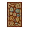Maples Persian Red Floral Indoor Rectangular Accent Rug In Red
