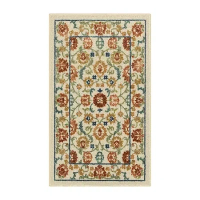 Maples Persian Tan Floral Indoor Rectangular Accent Rug In Sand