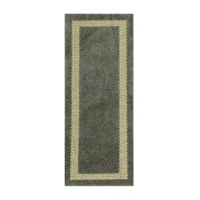 Maples Solid Cut And Loop Indoor Rectangular Runner In Gray