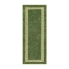 Maples Solid Cut And Loop Indoor Rectangular Runner In Green