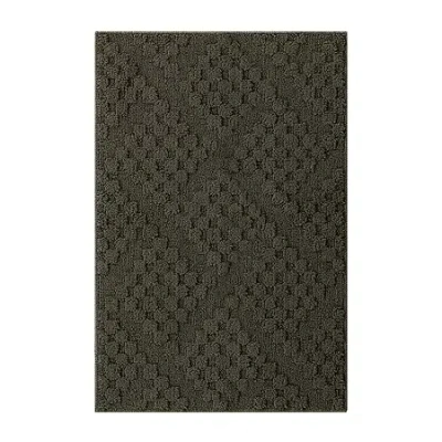 Maples Textured Solid Weave Indoor Rectangular Accent Rug In Gray