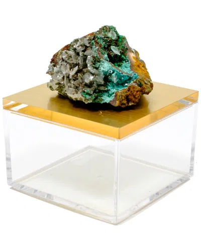 Mapleton Drive Metallic Gold Gem Box