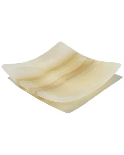 Mapleton Drive Onyx Gray And White Banded Ring Tray