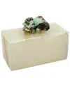 Mapleton Drive Rectangle Natural Gray Onyx Stone Box In Neutral